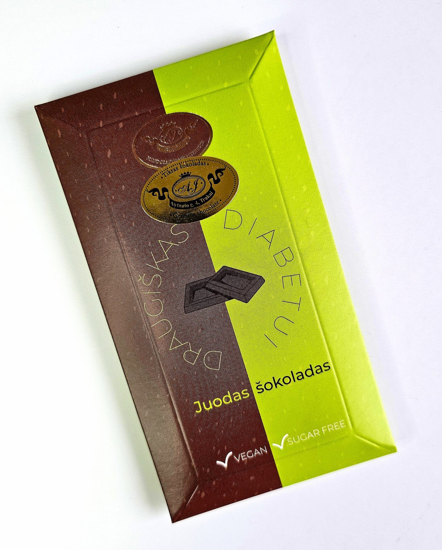Tume šokolaaditahvel veganitele, ilma suhkruta, 55 gr.