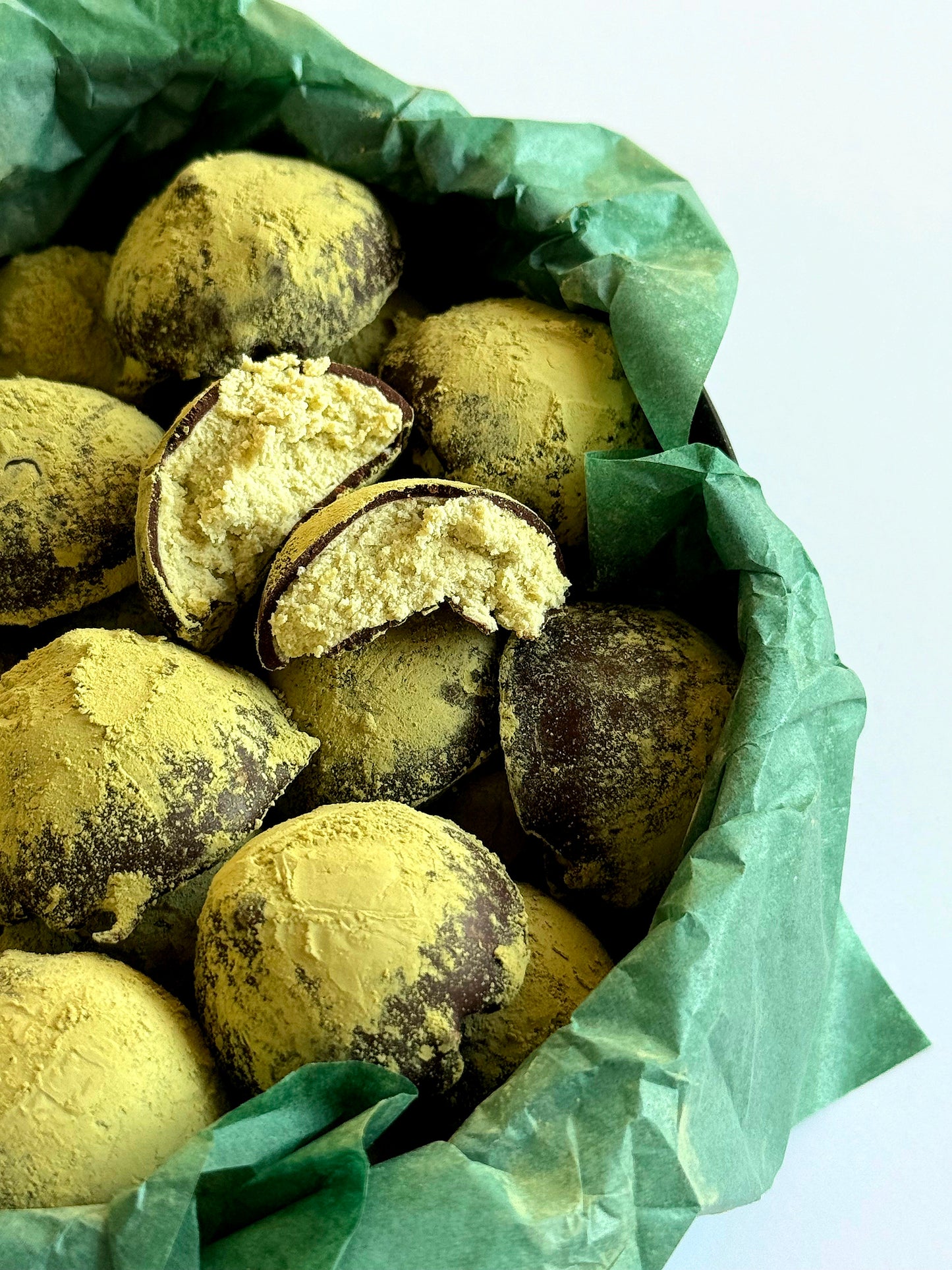 Triufeliai su matcha, 200 gr.