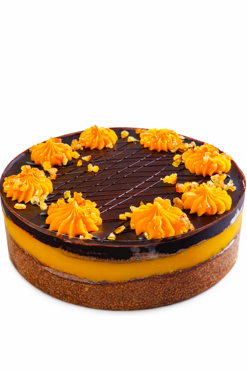 Šokoladinis tortas su apelsinų kremu "Cointreau" + DOVANA saldainių dėžutė Mamai