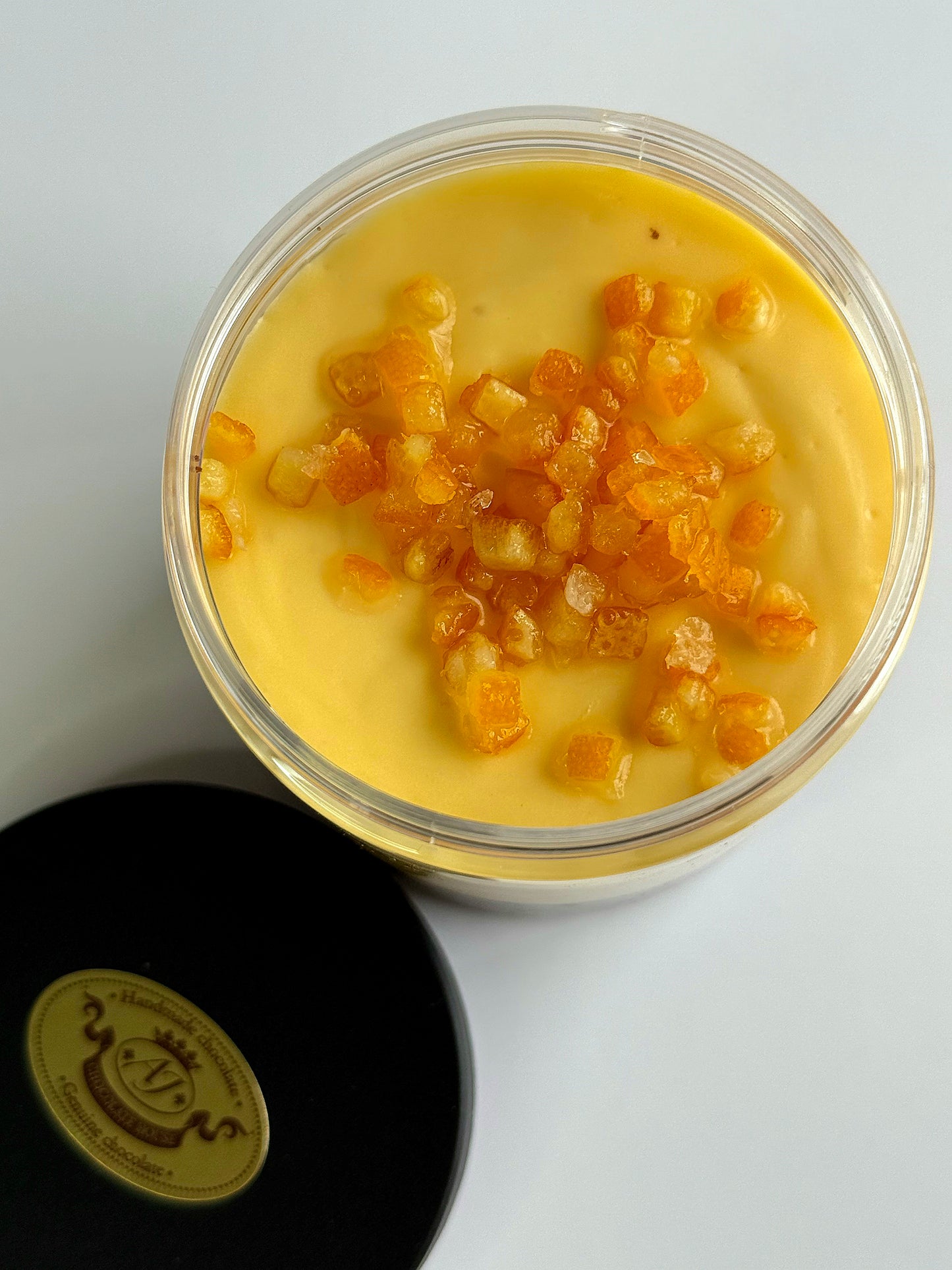 Apelsinų desertas indelyje, 120 gr.