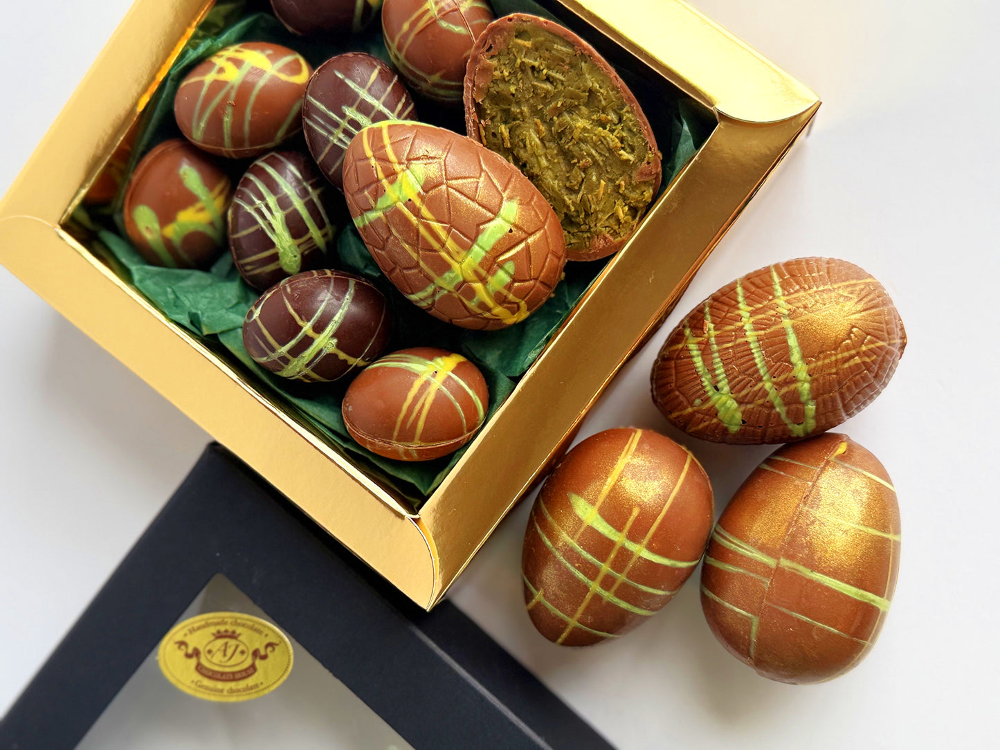 Dubai šokoladiniai kiaušiniai, 160 gr