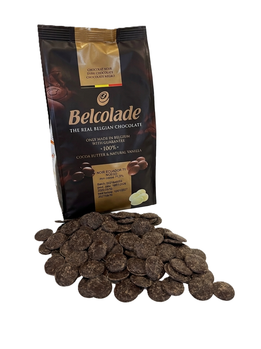 Belgiškas juodas šokoladas, 1 kg., 96 proc.