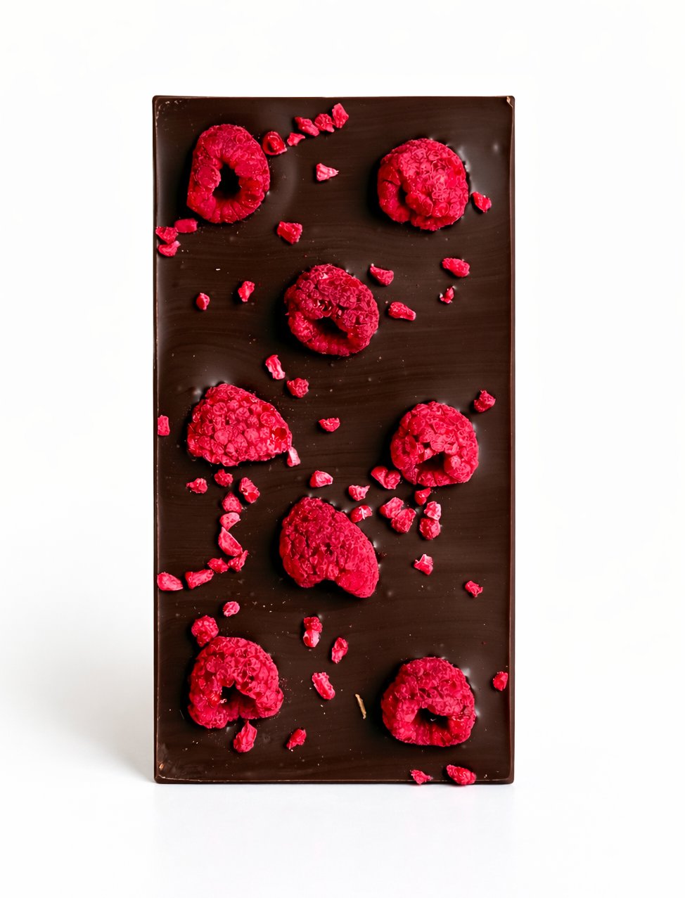 Juodasis šokoladas su liofilizuotomis avietėmis, 120 g