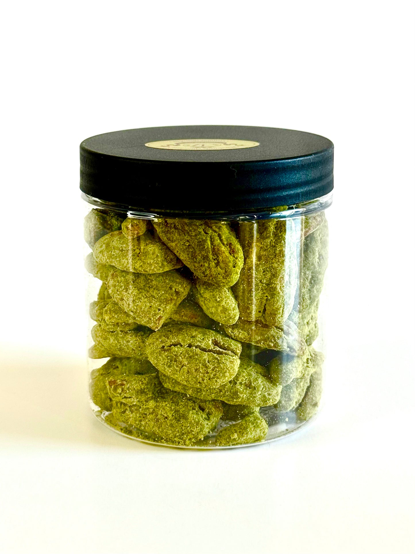 Pekano riešutai su matcha, 120 gr.