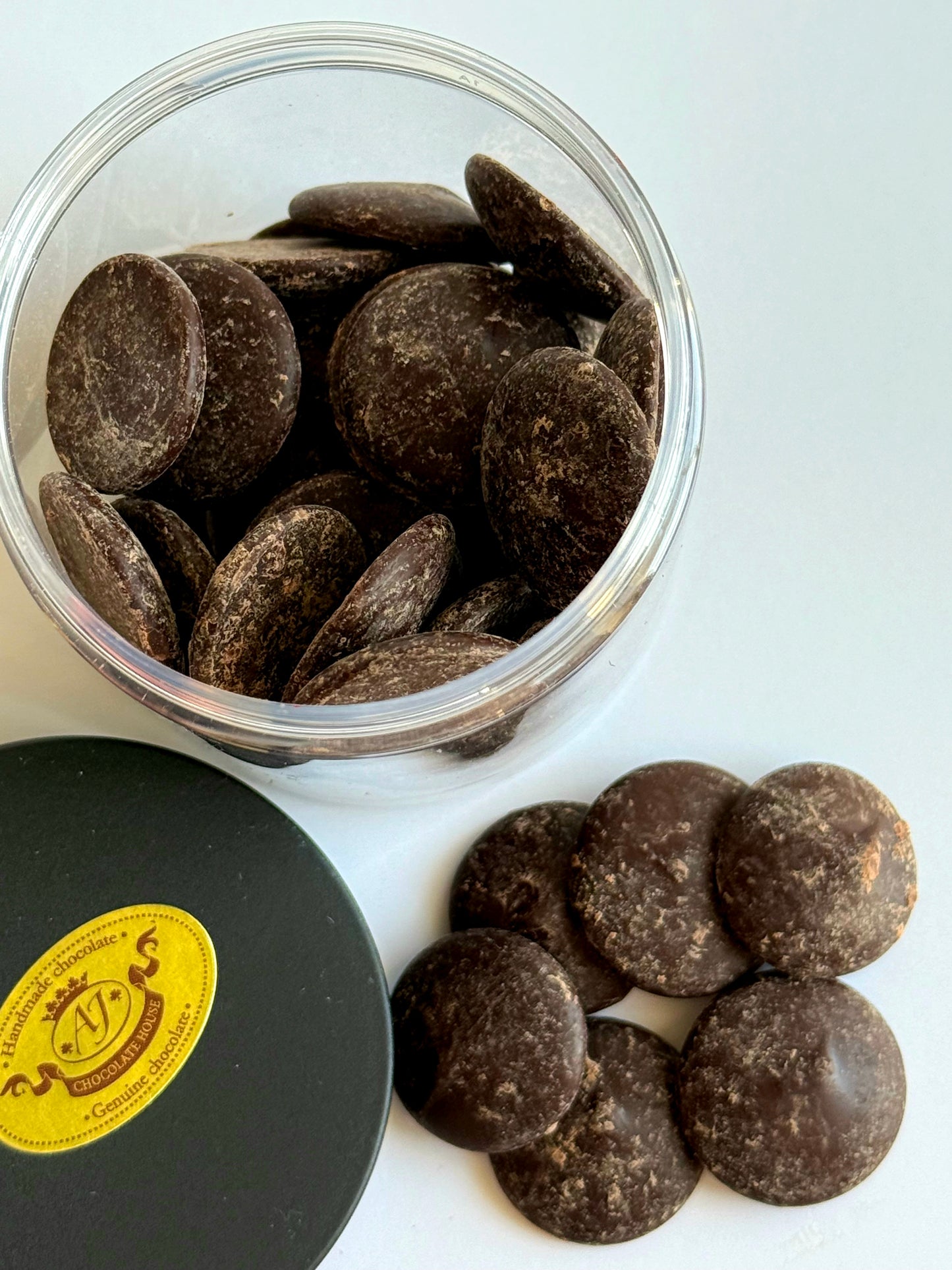 Juodasis šokoladas indelyje, 140 gr.