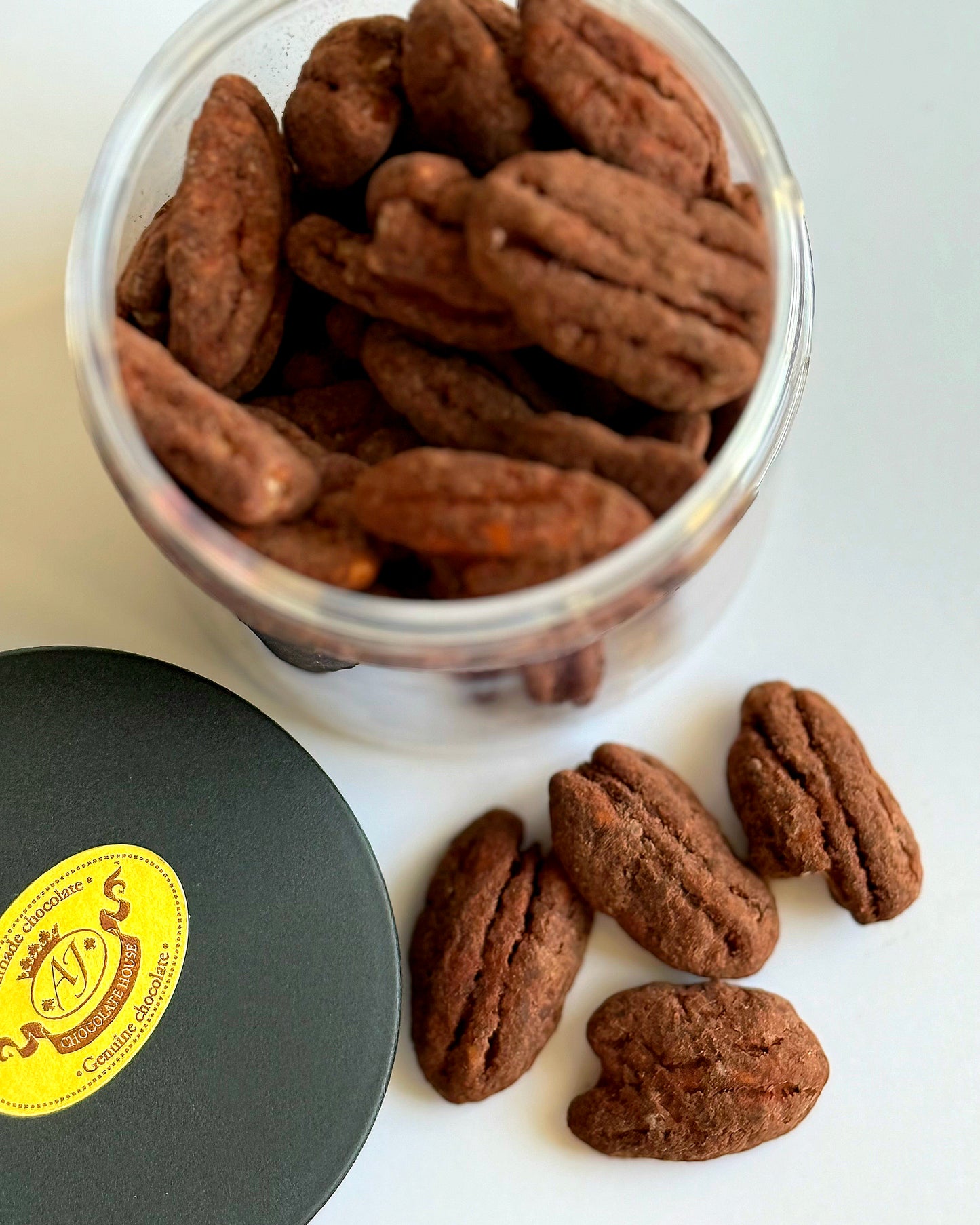Pekano riešutai su kakava, 120 gr.