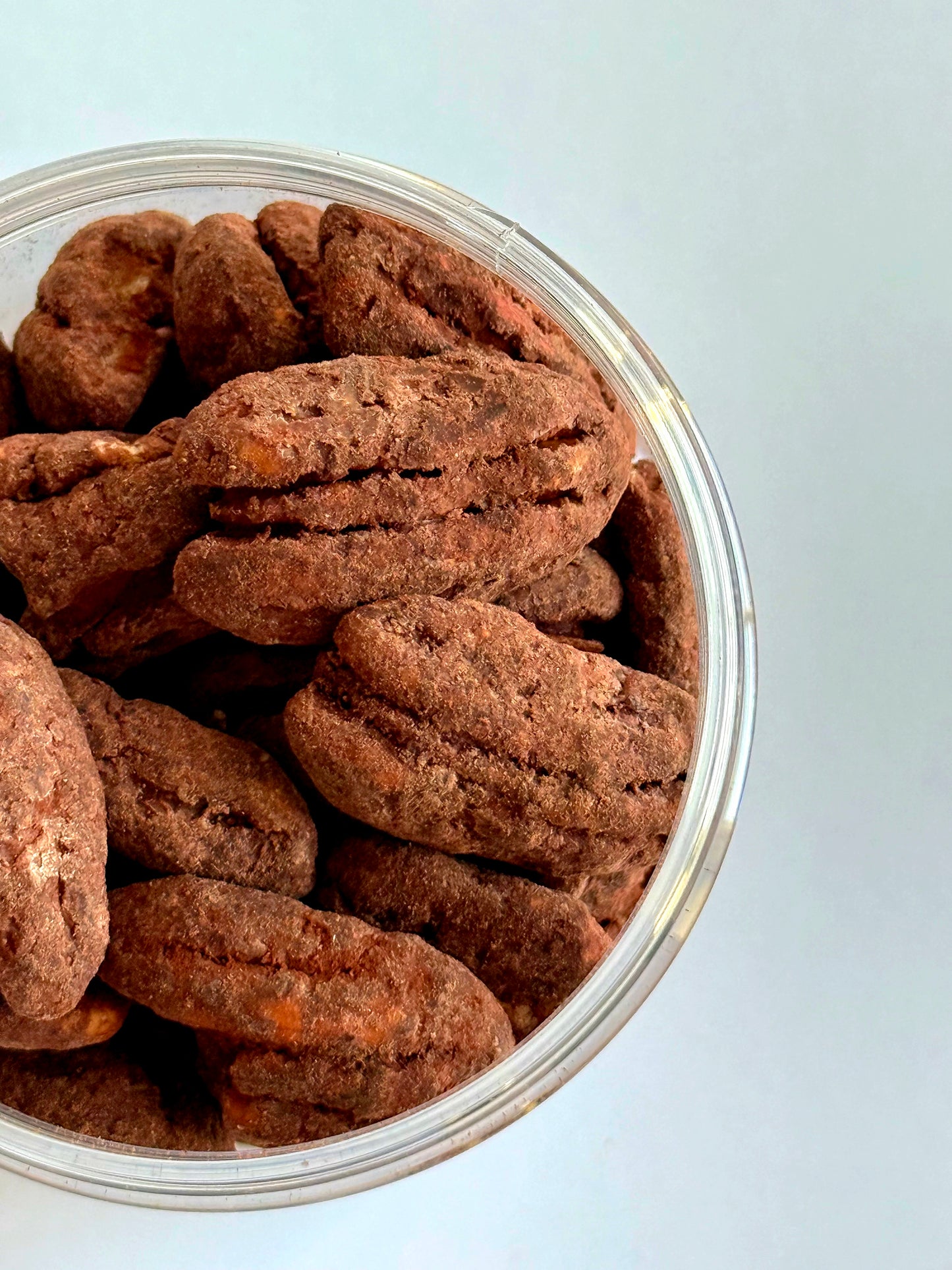 Pekano riešutai su kakava, 120 gr.
