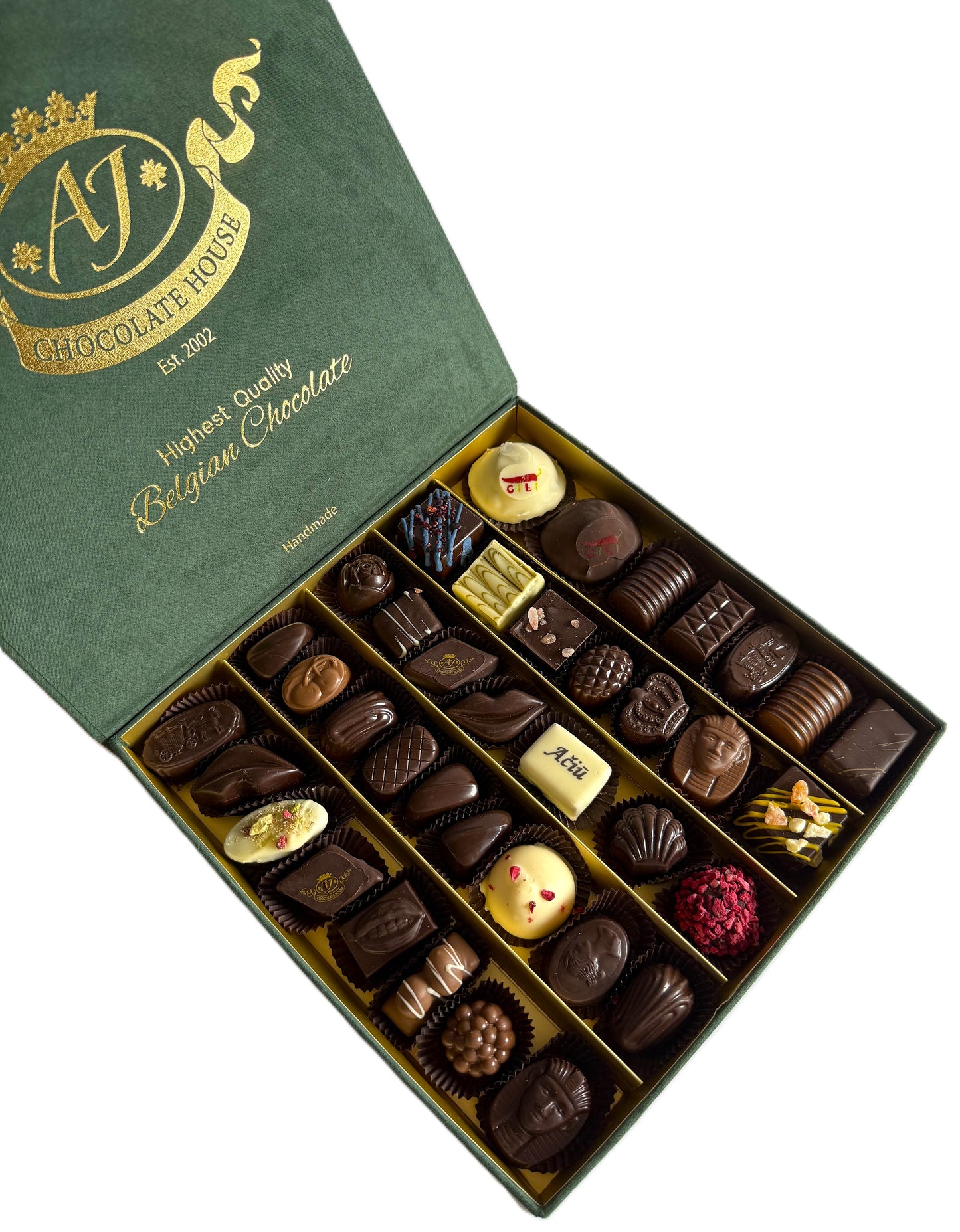 Prabangi didelė šokoladinių saldainių dėžutė "AČIŪ", 530 g + DOVANA šokoladinis atvirukas SVEIKINU