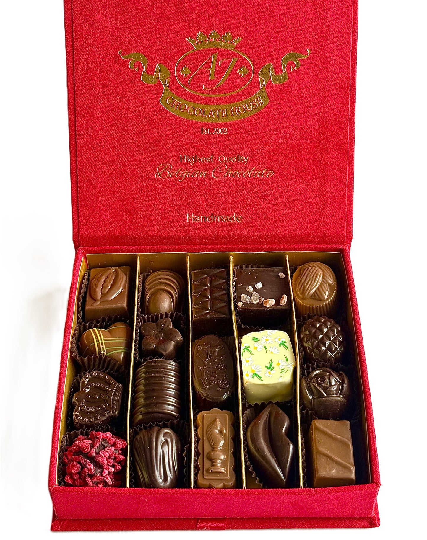 Šokoladinių saldainių asorti, raudona maža dėžutė, 230 g