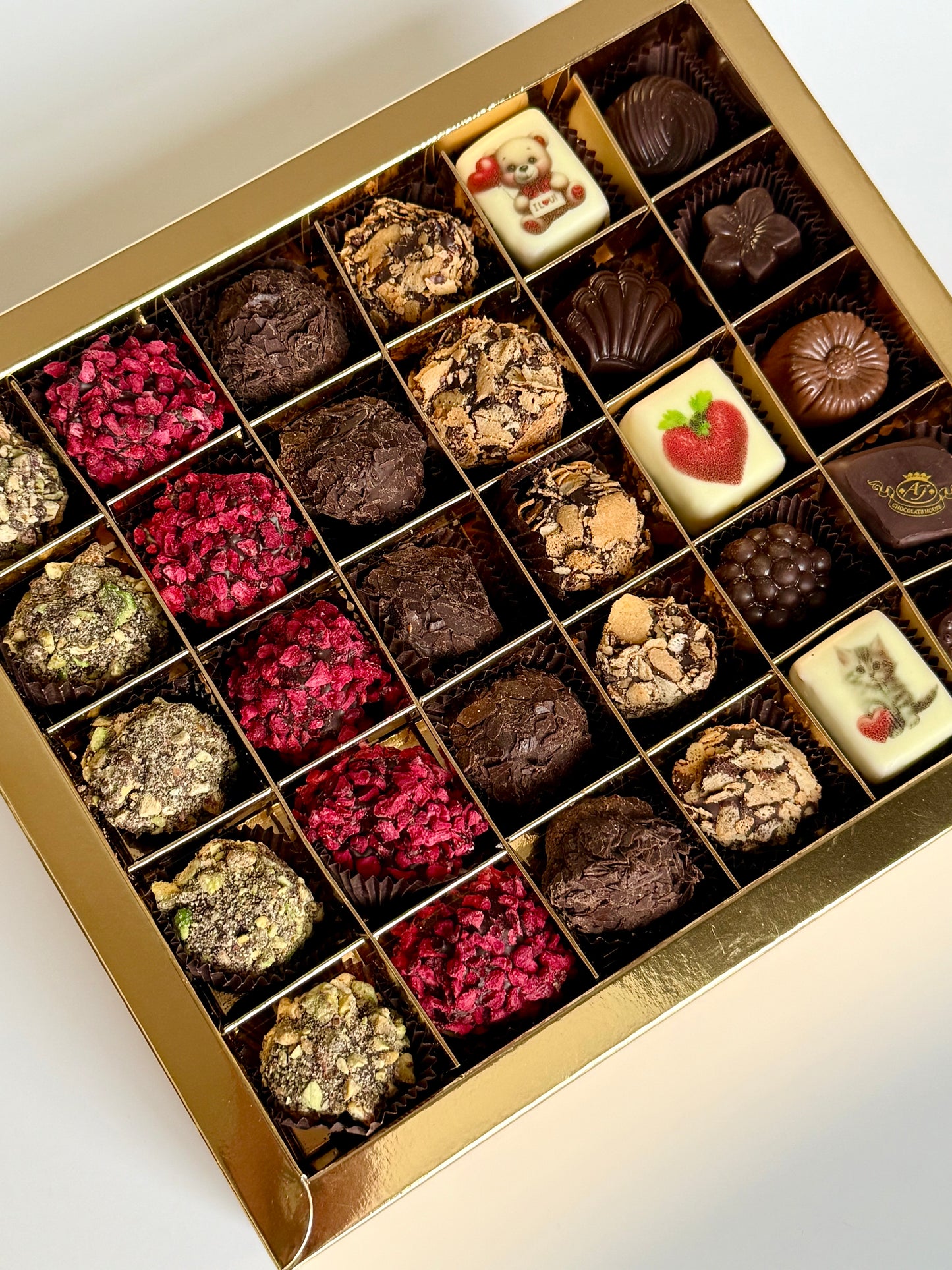 Belgiškų triufelių asorti, 350 gr.