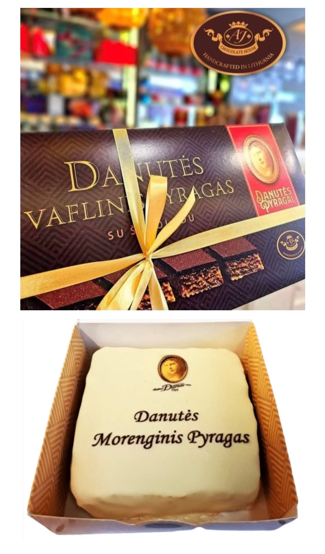 Danutės vaflinis pyragas ir morenginis pyragas + vafliniai pyragėliai 2 vnt. NEMOKAMAI