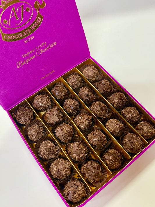 Belgiško šokolado triufeliai prabangioje dėžutėje, 260 gr.