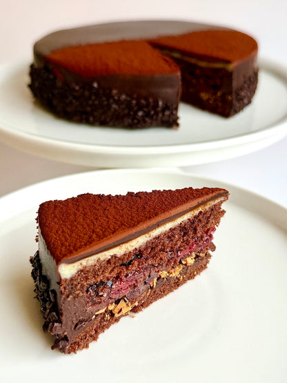 Marzipan cake with cherry 1 pc