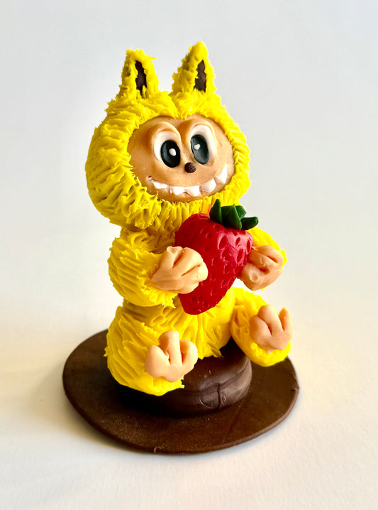 Šokoladinė "Labubu" figūrėlė, geltona