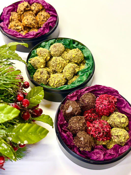 Belgiško šokolado triufelių TRIO su 30 proc. NUOLAIDA