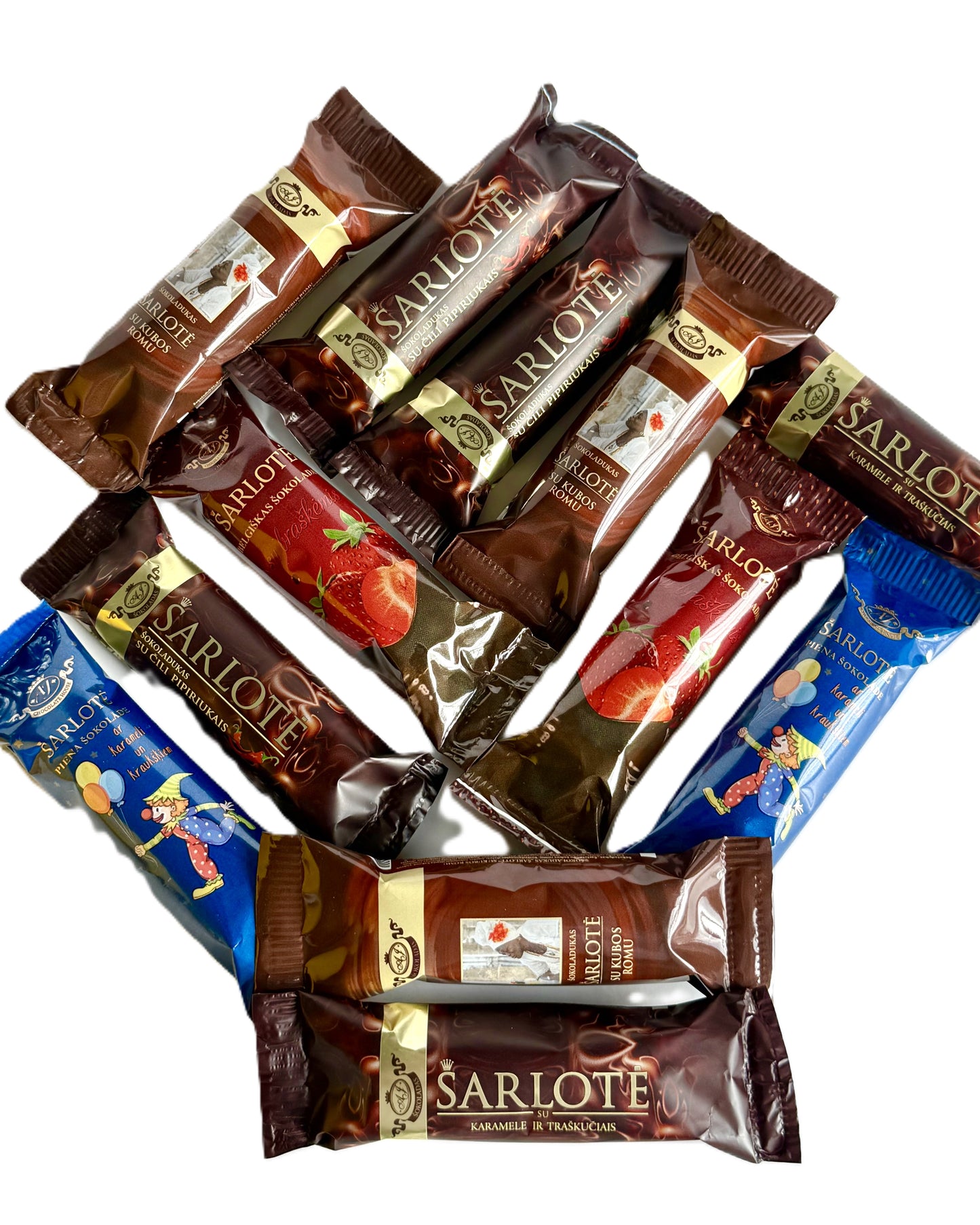 ŠARLOTĖ šokoladukai 10 vnt + 2 NEMOKAMAI
