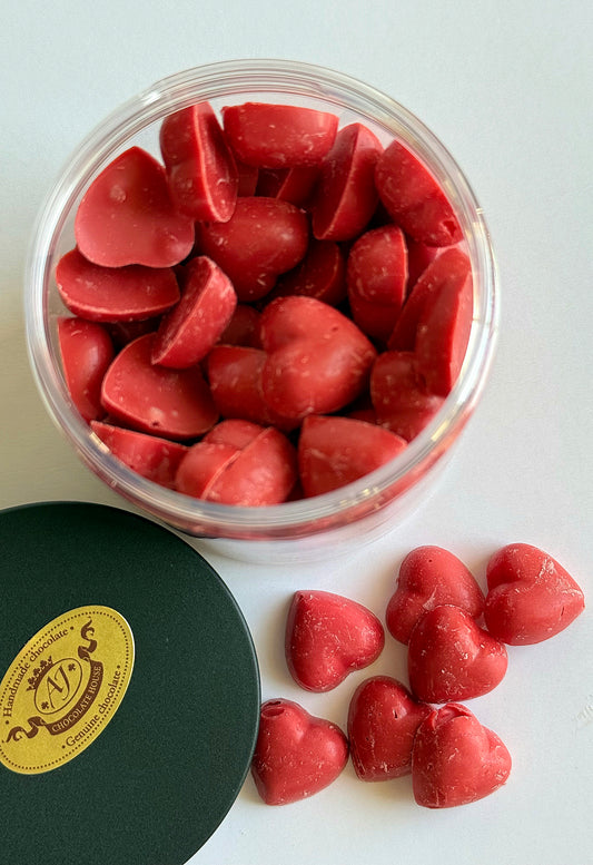 Pieniško šokolado širdelės, 140 gr.